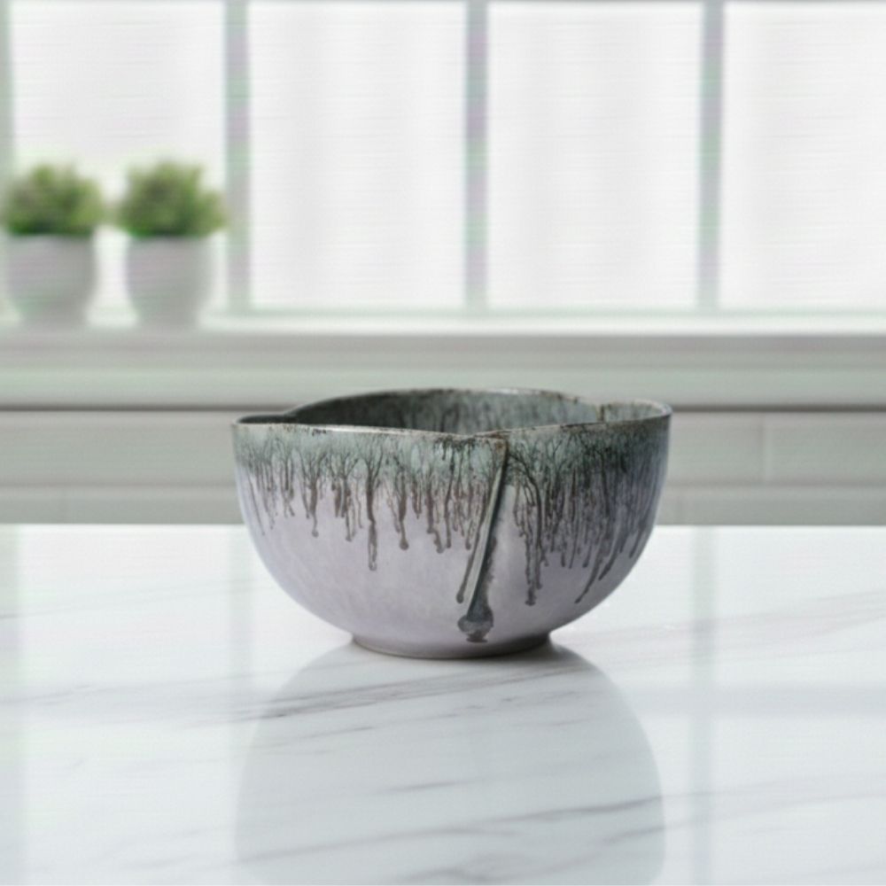 peach blush ceramic triangle bowl set of 2 for serving snacks salads and desserts with elegant finish